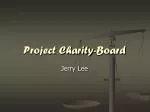 Project Charity-Board - slide 1