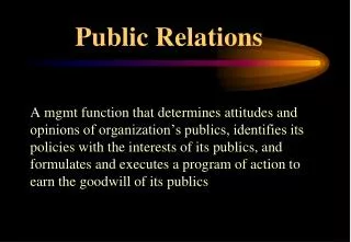 Public Relations