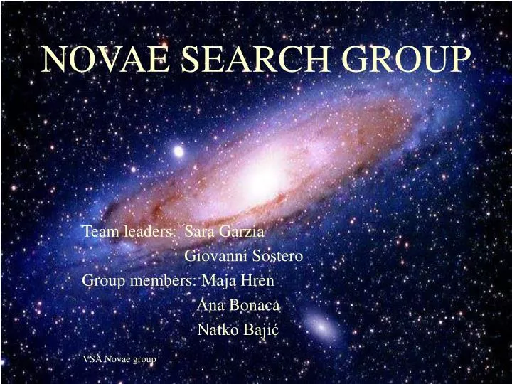 novae search group