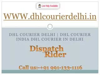 DHL Courier service Delhi NCR 91 9911331116