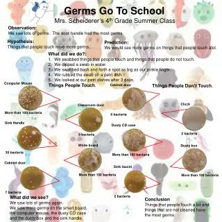Germs Go To School