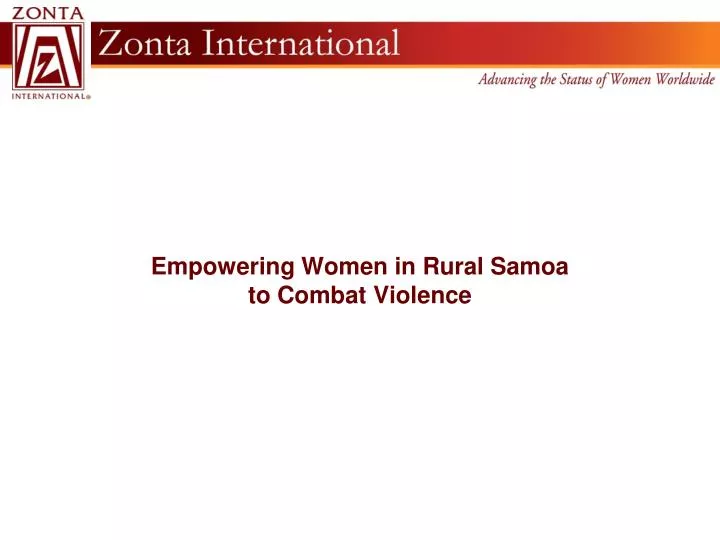 empowering women in rural samoa to combat violence