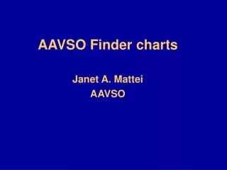 aavso finder charts