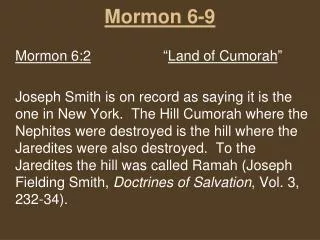 Mormon 6-9