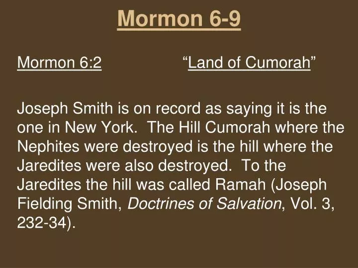 mormon 6 9
