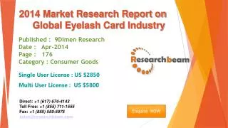 Global Eyelash Card Market Size, Share, Study, Forecast 2014