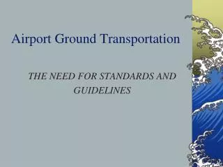 Airport Ground Transportation