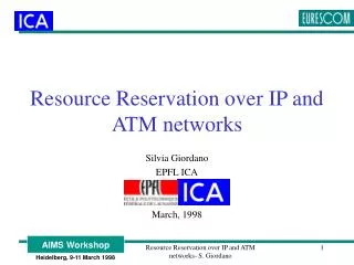 Resource Reservation over IP and ATM networks