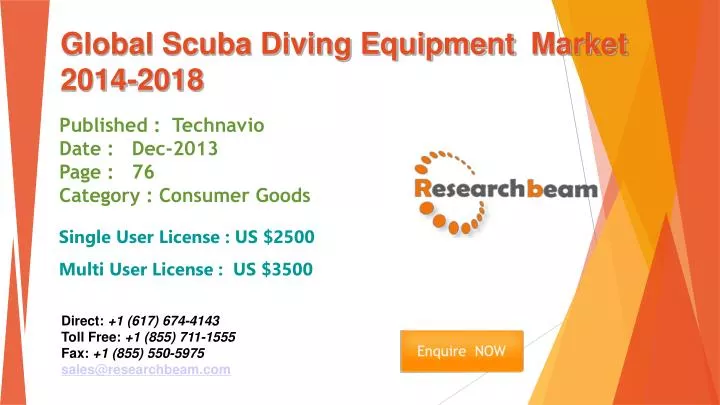 global scuba diving equipment market 2014 2018