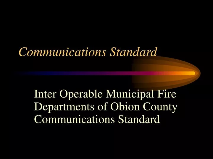 communications standard