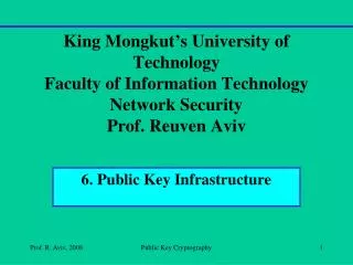6. Public Key Infrastructure
