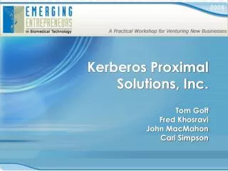 Kerberos Proximal Solutions, Inc.