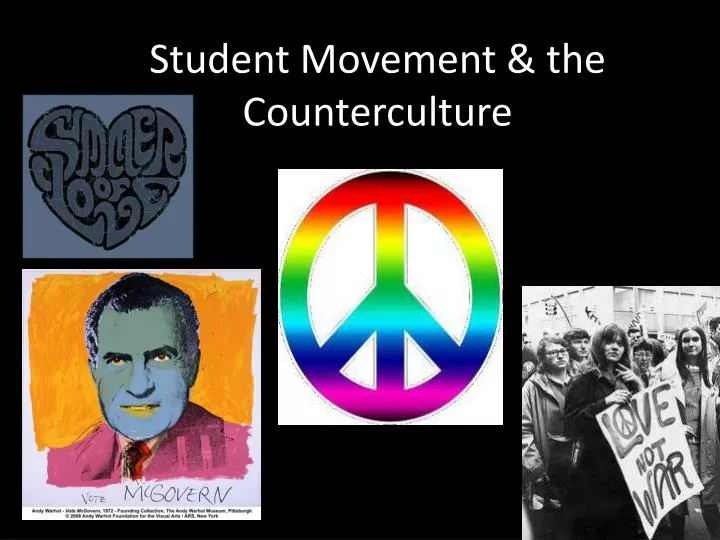 student movement the counterculture