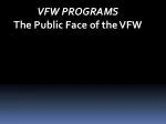 VFW PROGRAMS The Public Face of the VFW - slide 1