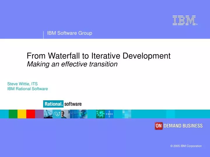 from waterfall to iterative development making an effective transition