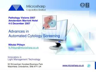 Advances in Automated Cytology Screening