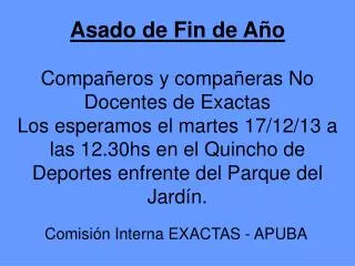 comisi n interna exactas apuba