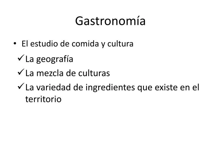 gastronom a