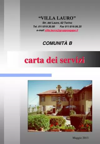 carta dei servizi