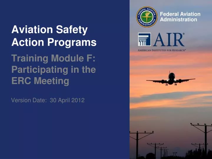 aviation safety action programs