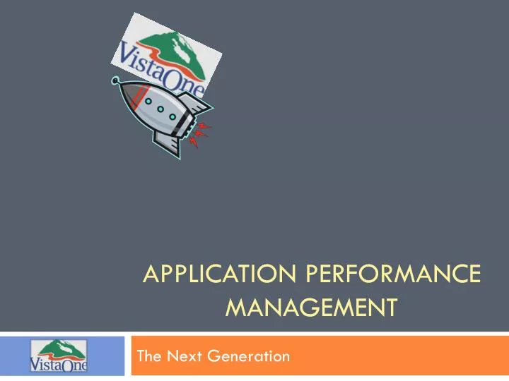 application performance management