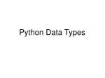 PPT - Data Types in Python PowerPoint Presentation, free download - ID ...