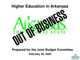 Higher Education in Arkansas