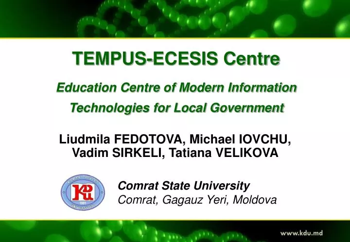 tempus ecesis centre education centre of modern information technologies for local government