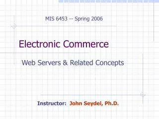electronic commerce