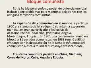 bloque comunista