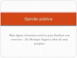 opini o p blica