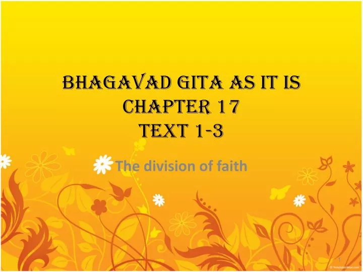 bhagavad gita as it is chapter 17 text 1 3