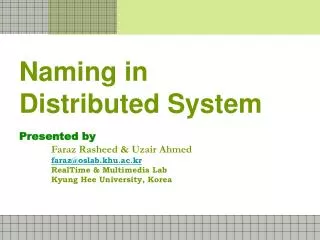 Naming in Distributed System