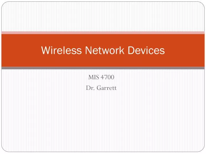 wireless network devices