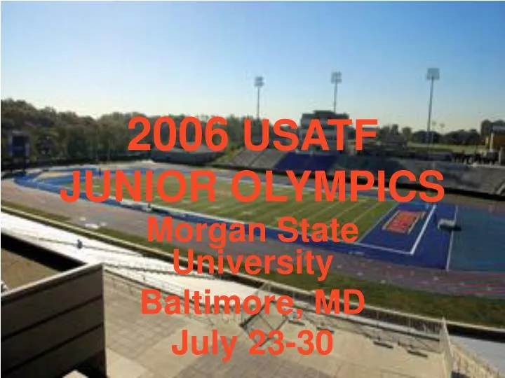 2006 usatf junior olympics