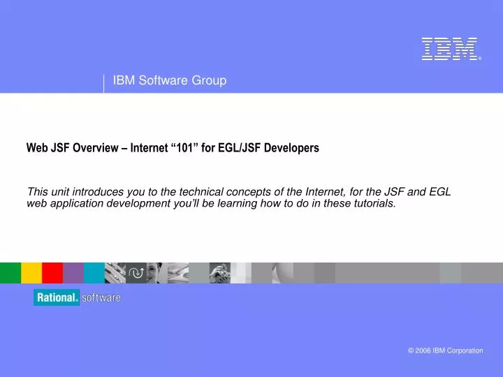 web jsf overview internet 101 for egl jsf developers
