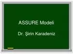 ASSURE Modeli - slide 1