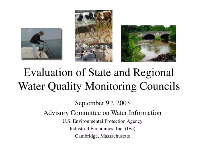 evaluation of state and regional water quality monitoring councils