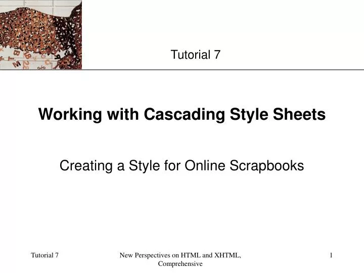 working with cascading style sheets