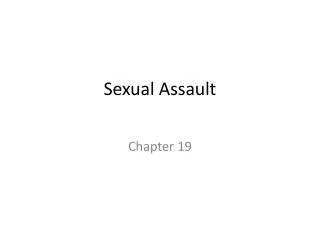 Sexual Assault