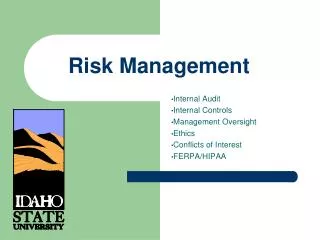 Risk Management