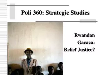 Poli 360: Strategic Studies
