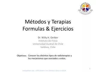m todos y terapias formulas ejercicios