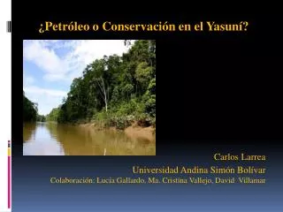 petr leo o conservaci n en el yasun