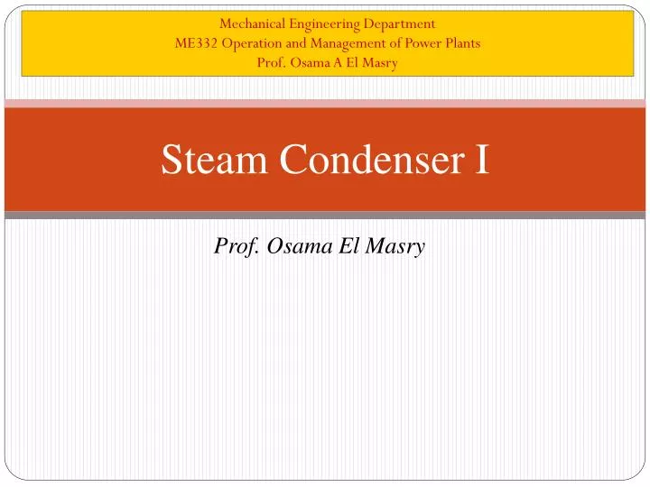 steam condenser i