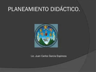 planeamiento did ctico