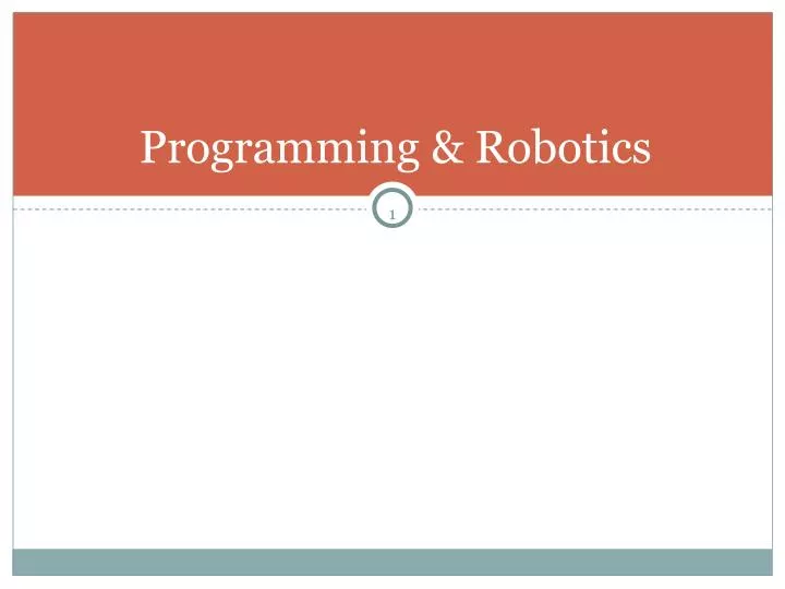programming robotics