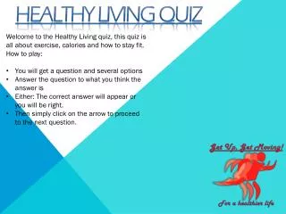 Healthy living quiz