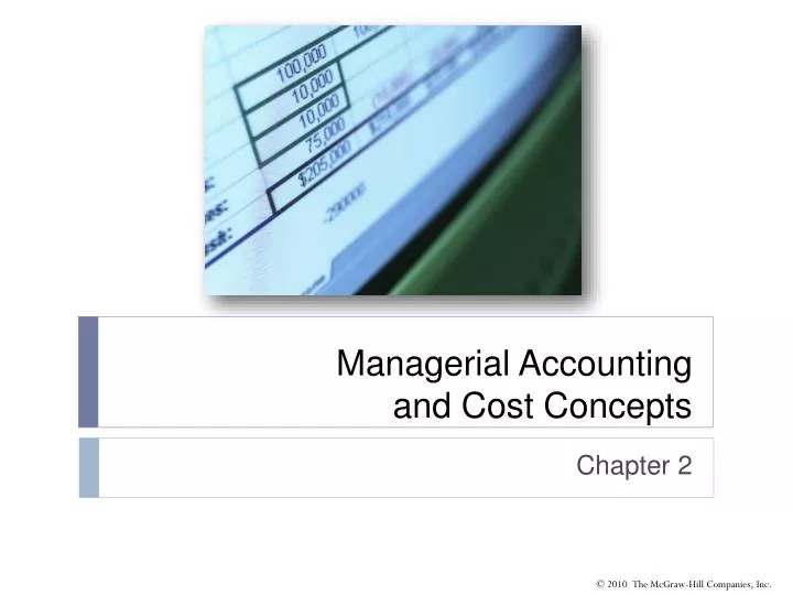 managerial accounting and cost concepts