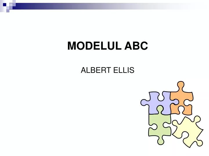 modelul abc albert ellis